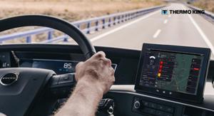 TK Reefer Automotive, agregat Thermo King z poziomu kabiny Volvo