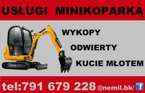 Prace ziemne, wykopy odwierty kucie młotem