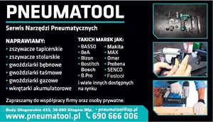 Zszywki tapicerskie, stolarskie, sprzedaż narzędzi pneumatycznych serwis