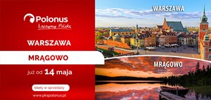 Od 14 maja Polonus wznawia linię Warszawa - Mrągowo